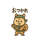 ゆる忍者リス ころころ忍法スタンプ（個別スタンプ：39）