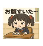 メメちゃんの日常 学生制服ver（個別スタンプ：10）
