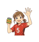ハンドボール 女子 部活 スポーツ（個別スタンプ：24）