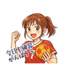 ハンドボール 女子 部活 スポーツ (小)（個別スタンプ：3）
