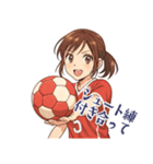 ハンドボール 女子 部活 スポーツ (小)（個別スタンプ：13）