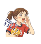ハンドボール 女子 部活 スポーツ (小)（個別スタンプ：14）