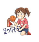 ハンドボール 女子 部活 スポーツ (小)（個別スタンプ：19）