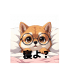 めがねわんこす（個別スタンプ：2）