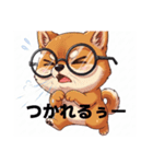 めがねわんこす（個別スタンプ：16）
