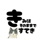 【やさしめ】白黒ねこの元気ことば（個別スタンプ：38）