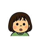 毎日使える表情豊かなボブの女の子スタンプ（個別スタンプ：5）