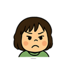 毎日使える表情豊かなボブの女の子スタンプ（個別スタンプ：8）