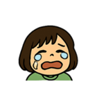 毎日使える表情豊かなボブの女の子スタンプ（個別スタンプ：11）