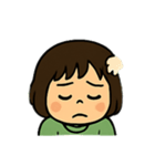 毎日使える表情豊かなボブの女の子スタンプ（個別スタンプ：13）