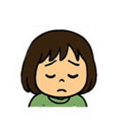 毎日使える表情豊かなボブの女の子スタンプ（個別スタンプ：14）