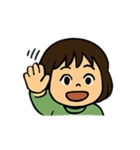毎日使える表情豊かなボブの女の子スタンプ（個別スタンプ：16）