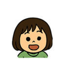毎日使える表情豊かなボブの女の子スタンプ（個別スタンプ：22）