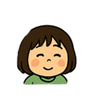 毎日使える表情豊かなボブの女の子スタンプ（個別スタンプ：25）