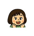 毎日使える表情豊かなボブの女の子スタンプ（個別スタンプ：26）