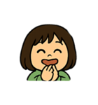 毎日使える表情豊かなボブの女の子スタンプ（個別スタンプ：27）