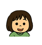 毎日使える表情豊かなボブの女の子スタンプ（個別スタンプ：28）