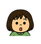 毎日使える表情豊かなボブの女の子スタンプ（個別スタンプ：33）
