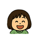 毎日使える表情豊かなボブの女の子スタンプ（個別スタンプ：35）
