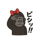 【日常で使える】女の子ゴリラのスタンプ♡（個別スタンプ：16）