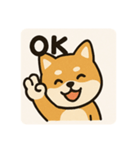 柴犬スタンプ@（個別スタンプ：1）
