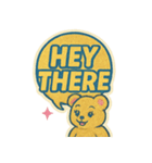 80'sレトロでポップなキラキラくまちゃん（個別スタンプ：9）