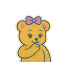 80'sレトロでポップなキラキラくまちゃん（個別スタンプ：13）