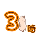 時間連絡×ねこ（個別スタンプ：3）