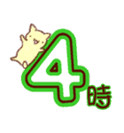 時間連絡×ねこ（個別スタンプ：4）