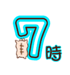 時間連絡×ねこ（個別スタンプ：7）