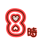 時間連絡×ねこ（個別スタンプ：8）