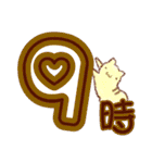 時間連絡×ねこ（個別スタンプ：9）