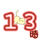 時間連絡×ねこ（個別スタンプ：13）