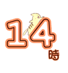 時間連絡×ねこ（個別スタンプ：14）