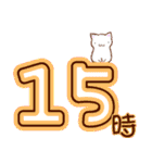 時間連絡×ねこ（個別スタンプ：15）