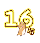 時間連絡×ねこ（個別スタンプ：16）