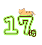 時間連絡×ねこ（個別スタンプ：17）