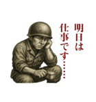 軍人×兵士の日常会話(戦場の日常)（個別スタンプ：18）