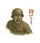 軍人×兵士の日常会話(戦場の日常)（個別スタンプ：25）