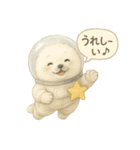 ふわふわ宇宙アザラシスタンプ（個別スタンプ：4）