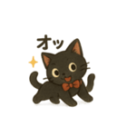 黒ねこちゃんの1日（個別スタンプ：7）