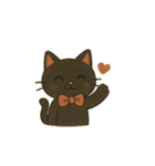 黒ねこちゃんの1日（個別スタンプ：13）