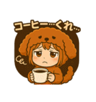 もこもこ犬のキグルミ日和（個別スタンプ：23）