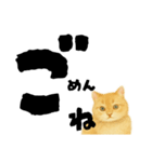 【しずかに寄り添う】リアルねこのことば（個別スタンプ：9）