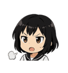 くろ髪★キュートスタンプ（個別スタンプ：20）