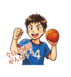 ハンドボール 男子 部活 スポーツ (小)（個別スタンプ：3）