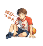 ハンドボール 男子 部活 スポーツ (小)（個別スタンプ：6）