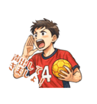 ハンドボール 男子 部活 スポーツ (小)（個別スタンプ：14）