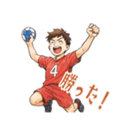ハンドボール 男子 部活 スポーツ (小)（個別スタンプ：22）