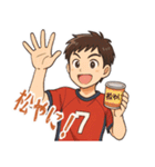 ハンドボール 男子 部活 スポーツ (小)（個別スタンプ：24）
